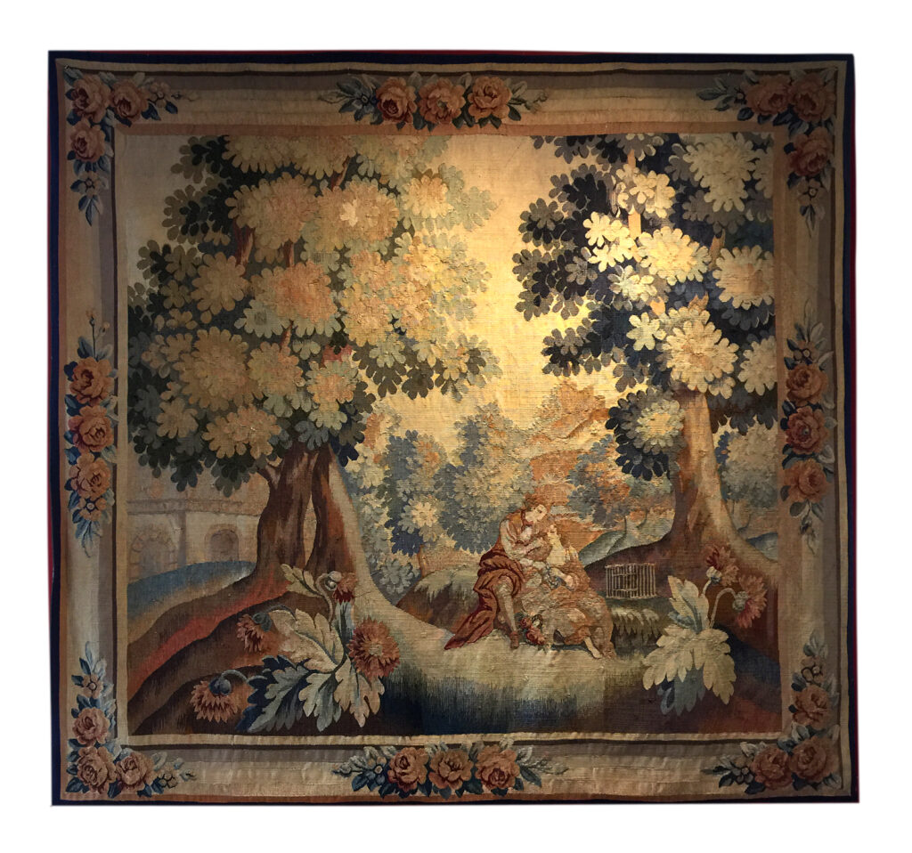 Antique Flemish Tapestry Wall Hanging