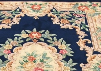 Floral design on chinese rugs. 