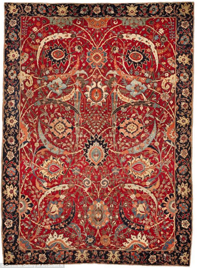 Worlds most Expensive Oriental Rug, Red Floral design  