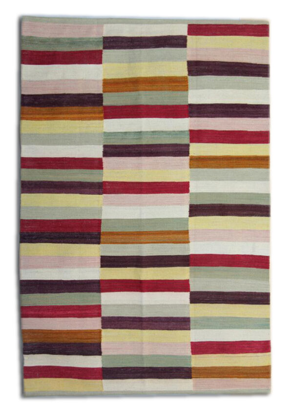 Multicoloured, Modern Kilim Afghan Rug