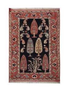Vintage Persian Quchan Rug From Northeast Persia