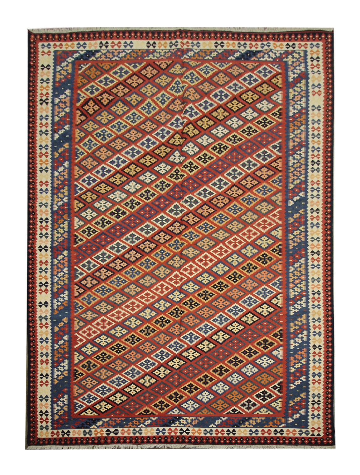 Vintage Persian Qashqai Kilim Rug - Pars Rug Gallery