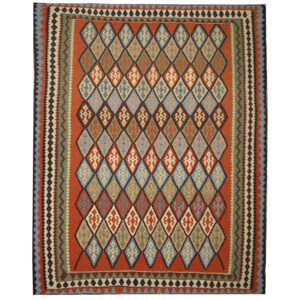 Handmade Kilim Rug, Geometric design rug for sale
