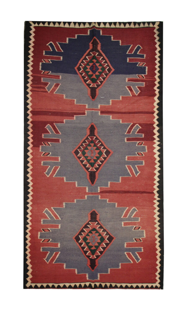 Vintage Persian Rug For Sale, Red Kilim Rug