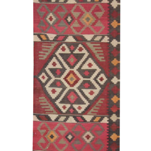 Red Persian Rug Handmade Kilim Rugs for Sale UK, Vintage Persian Carpet