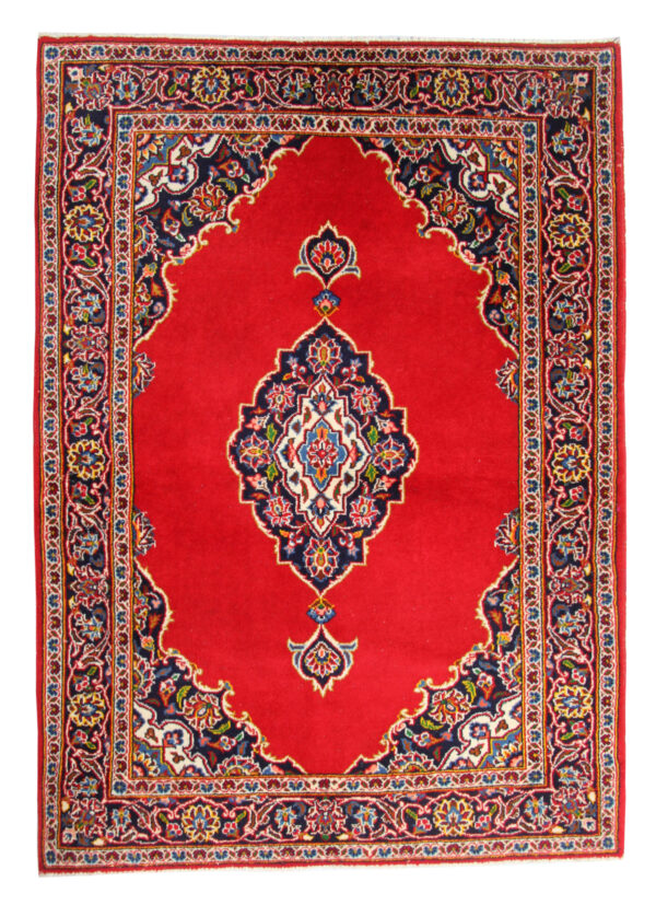 Vintage Red Persian Kashan Rug - Pars Rug Gallery