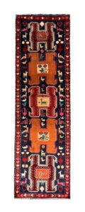 Vintage Persian Lankaran Runner Rug